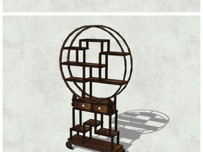 古典与现代的融合 精品新中式博古架SU模型设计图详解与下载