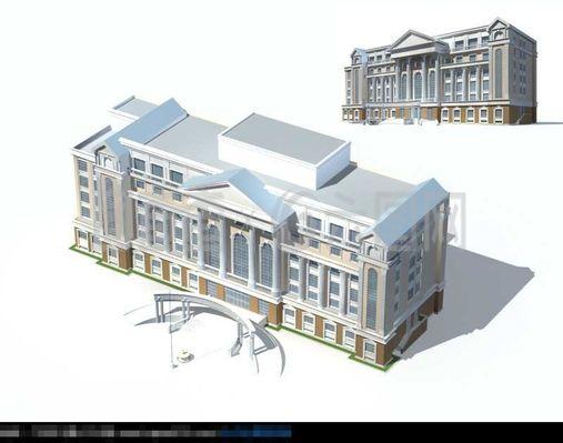 欧式建筑3D模型设计 从古典美学到数字艺术的探索