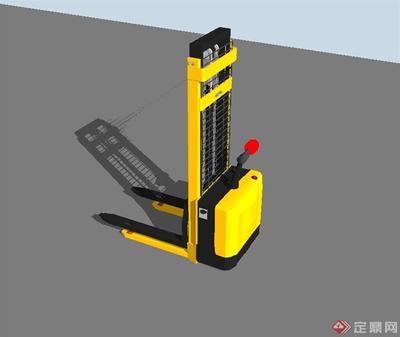 叉车设计SU模型 原创模型的设计与实现